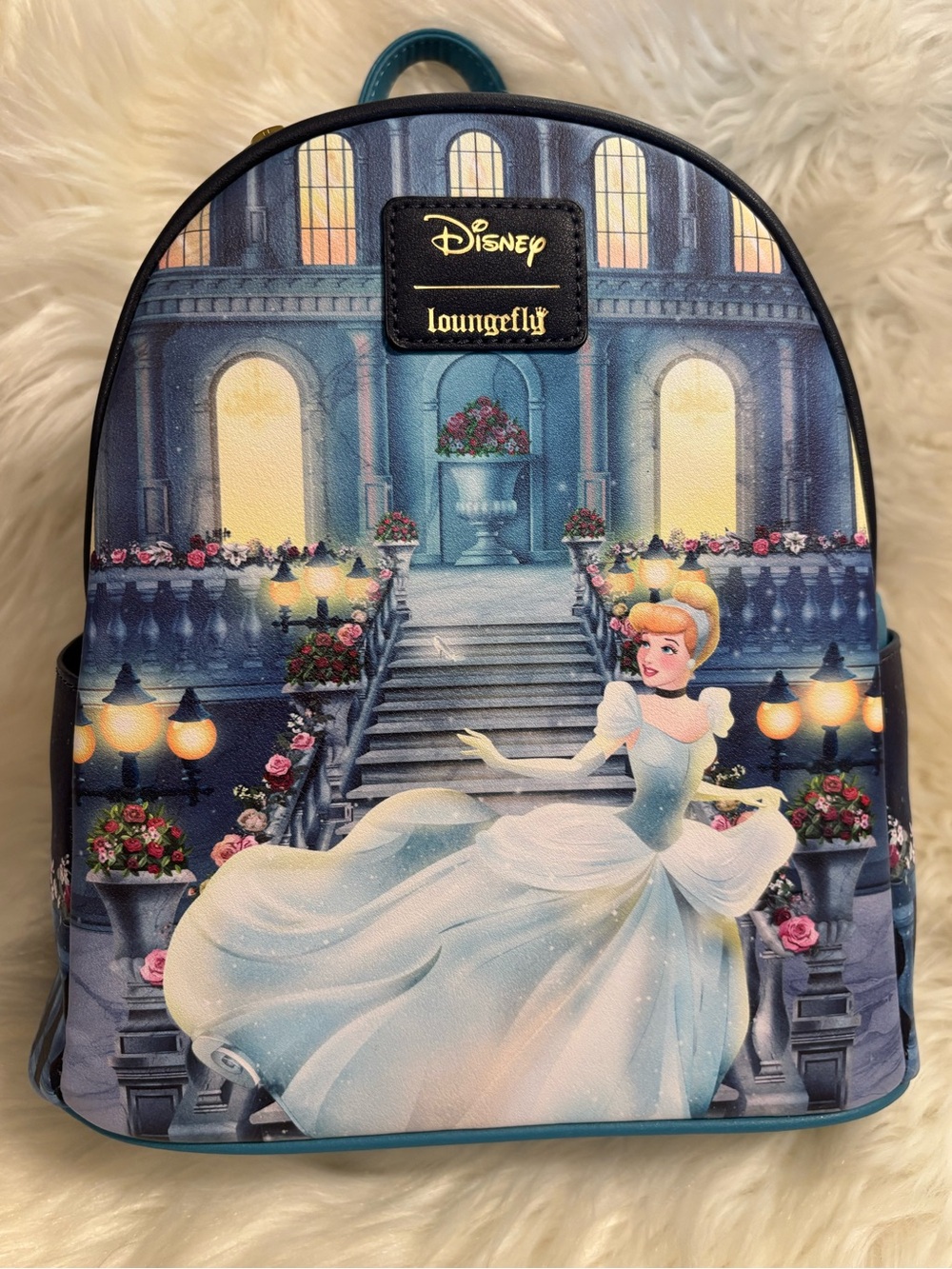 Loungefly Disney Princess Cinderella Castle Steps Mini Backpack NWT